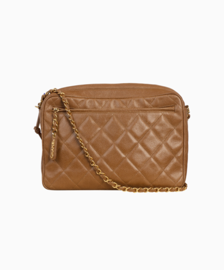 Sac Camera Vintage Cuir 80's