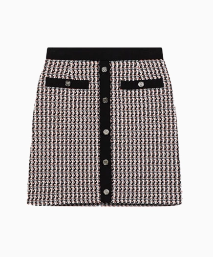 Jupe Tweed Noire