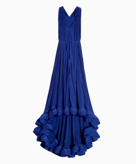 Robe Charmeuse Indigo