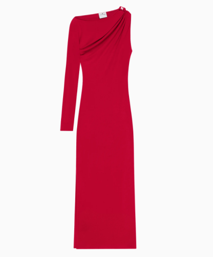 Robe One Shoulder Red