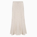 Jupe Alsop beige à pois