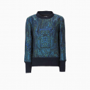 Sweat Jacquard Bleu