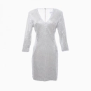 Robe Paillette Argente-Exclusivité web