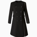 Manteau Wool Noir