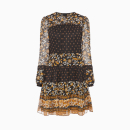 Robe Georgette botanique