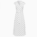 Robe Polka Dot Wrap Dress