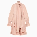 Robe Blush Ruffle Hem