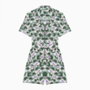 Combishort en lin imprimé