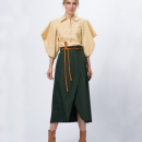 Jupe Verte Ceinturée