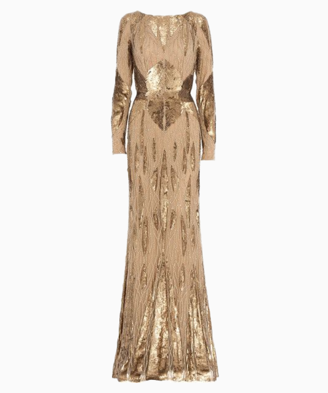 Location Robe de soirée Elie Saab, modèle Gold Lamée FW 2012 2