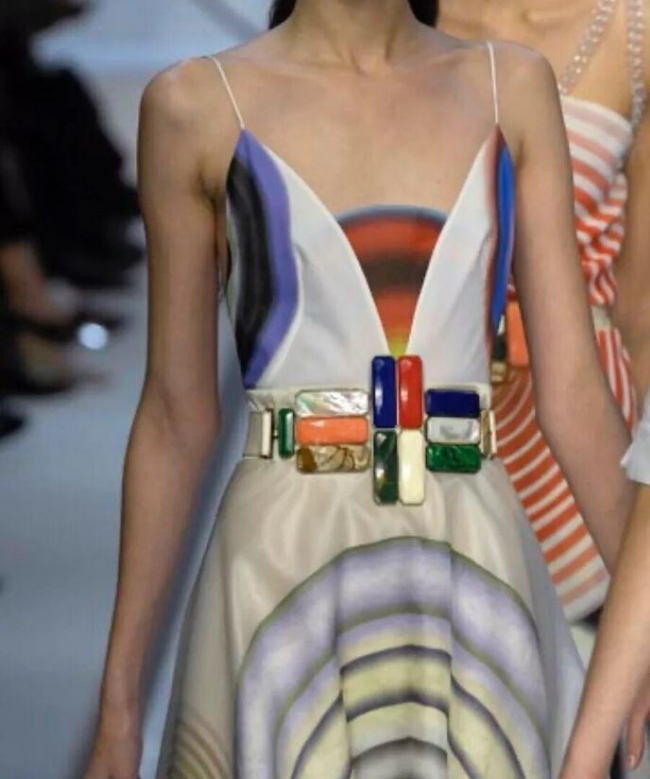 Location Robe de soirée Fendi, modèleAbstract Circle Print SS2008 by Karl Lagerfield 3