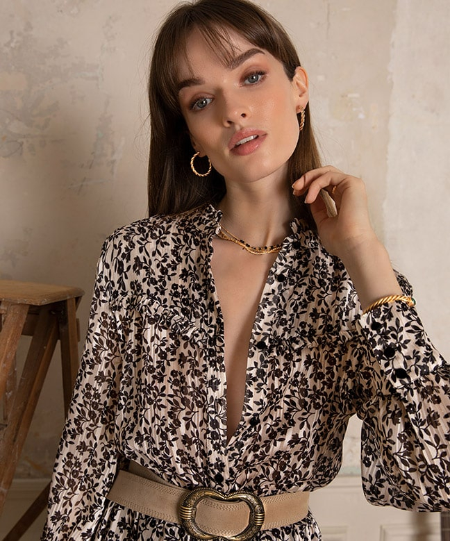 Location Robe de soirée Fantaisie Fleurie B.Yu 3