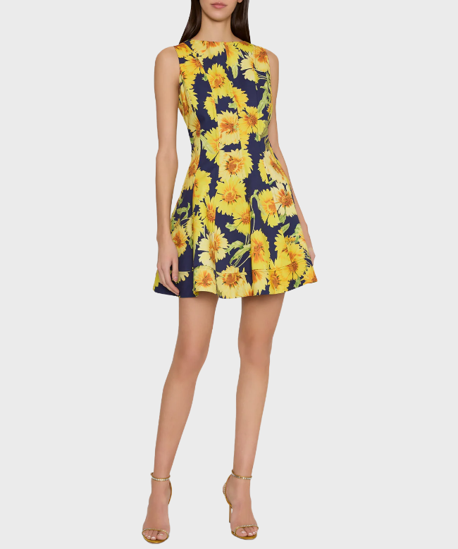 Location Robe Milly, modèle Poppy Sunflower 2