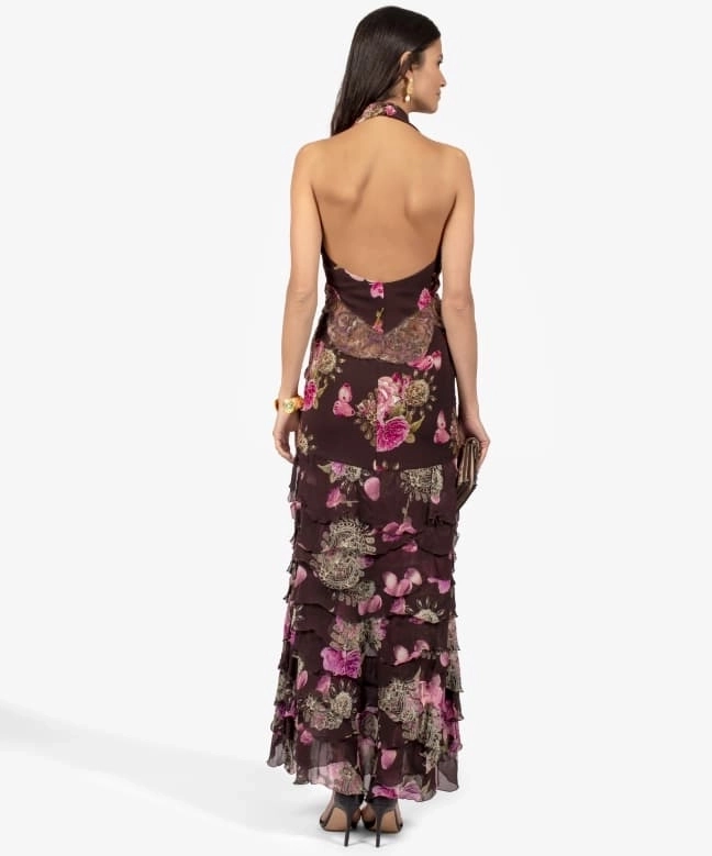 Location Robe de soirée Ungaro, modèle Purple Bloom 4