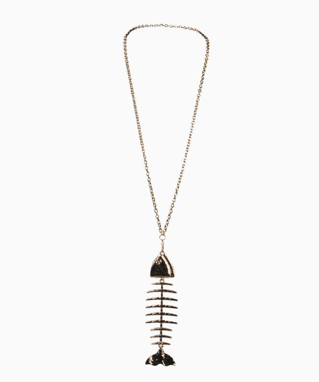 Location & Achat Collier Vintage, modèle Poisson Squelette Statement Circa 2000