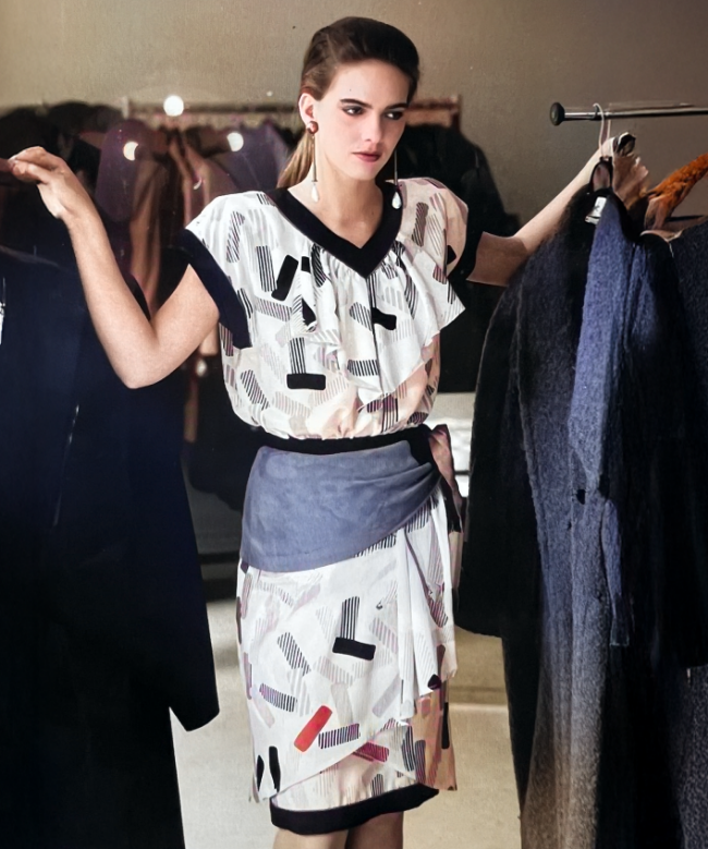 Achat Robe de soirée Chloé, modèle Midnight Flight 1983/84 par Karl Lagerfeld 6