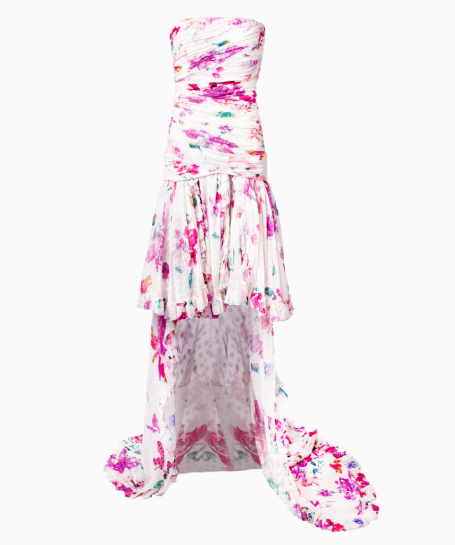 Location Robe de soirée Ungaro, modèle Traine Fleurie 2