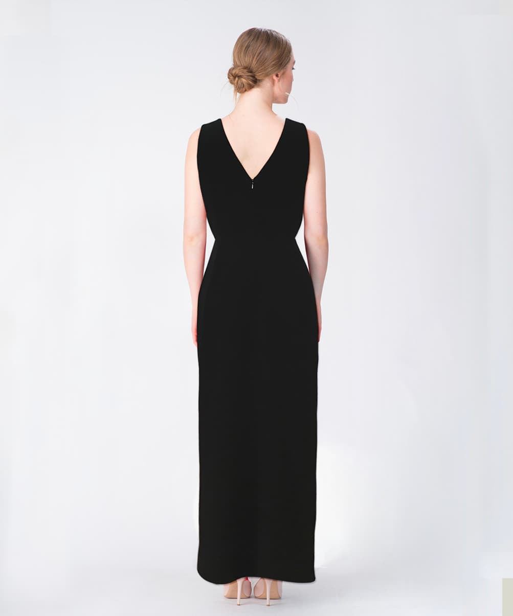 Location Robe de soirée en crêpe de soie Paule Ka 2