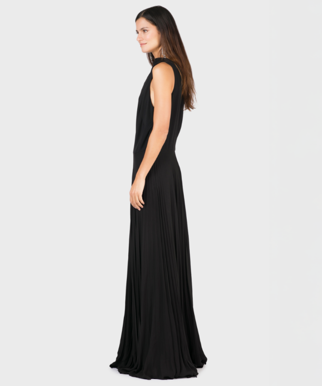 Location Robe de soirée Ralph Lauren, modèle Noir Plissé 3