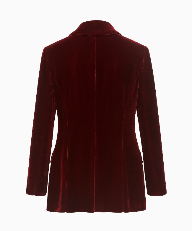 Location et Achat Ensemble Katharine Hamnett, modèle Velours Grenat FW1997 3