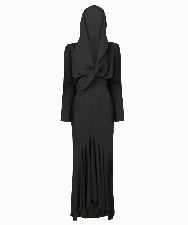 Location et Achat Robe Alexandre Vauthier, modèle Drapé Hooded 2