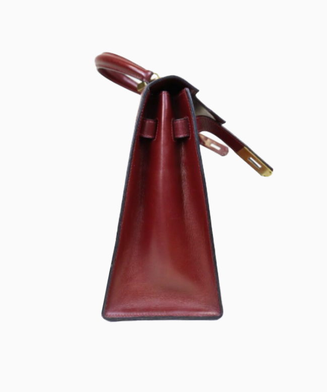 Achat Sac Hermès, modèle Sac à main Hermès Kelly 32 cm en cuir box rouge H 3