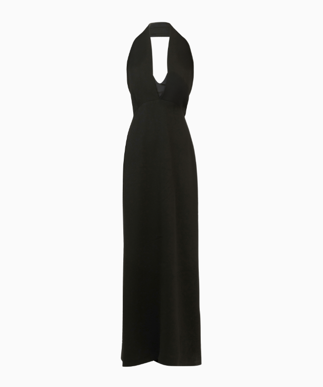 Location et Achat Robe Max Mara, modèle Long Halter Noir 1