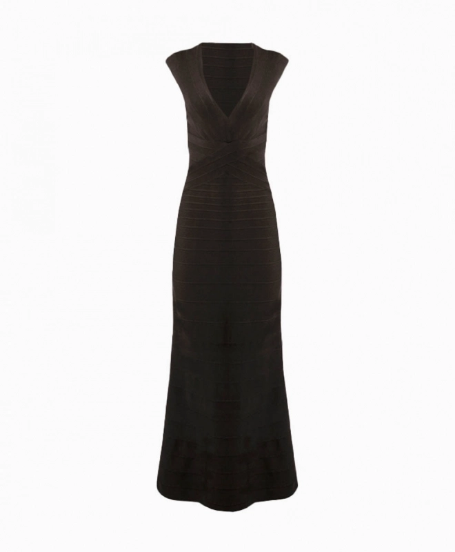 Location Robe de soirée longue Hervé Léger Roma 2
