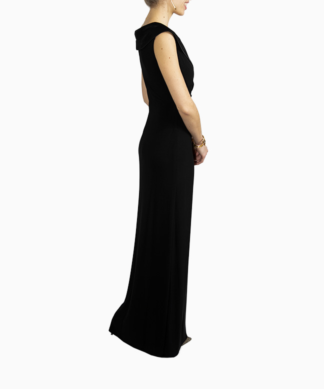 Location Robe de soirée Ralph Lauren Crepe Off Shoulder 4