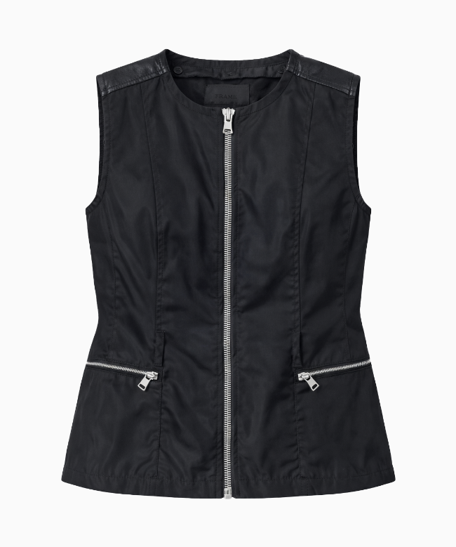 Location et Achat Gilet Prada, modèle Zippé Technique Noir circa 1994 2