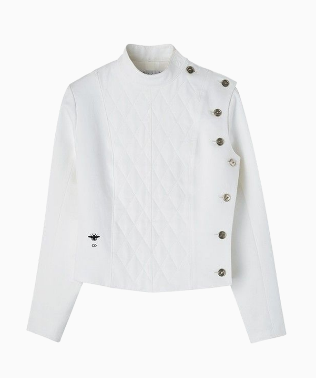 Achat Veste Dior, modèle Matelassée Blanche SS2017 1