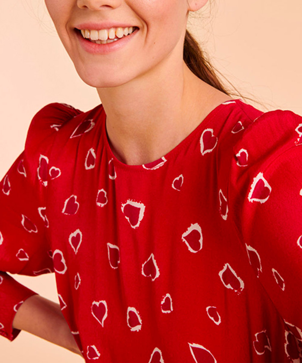 Location Robe de soirée Tara Jarmon Rouge 4