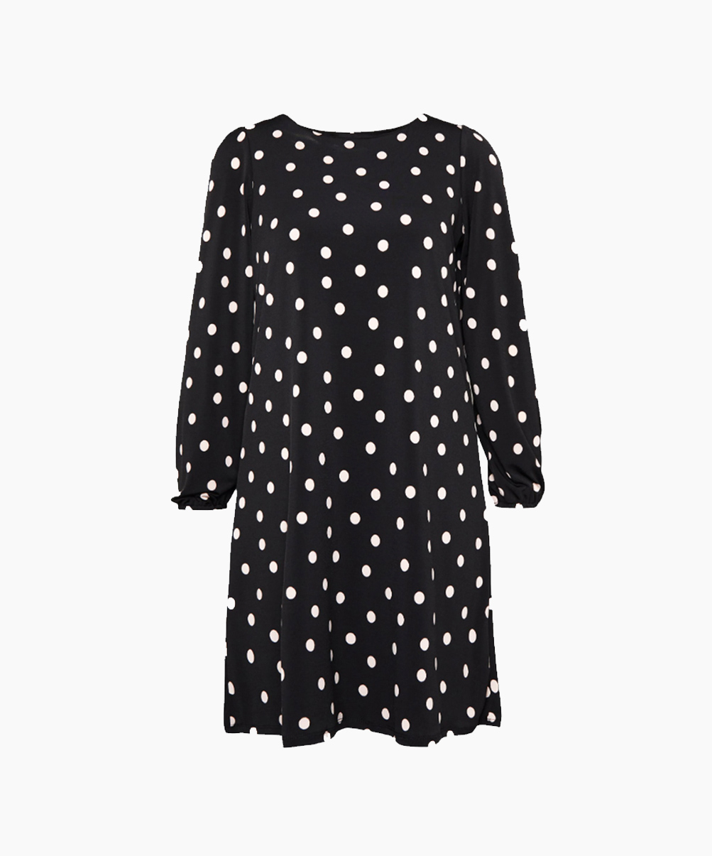 Location Robe de soirée Wallis Polka Dot Black and White 1