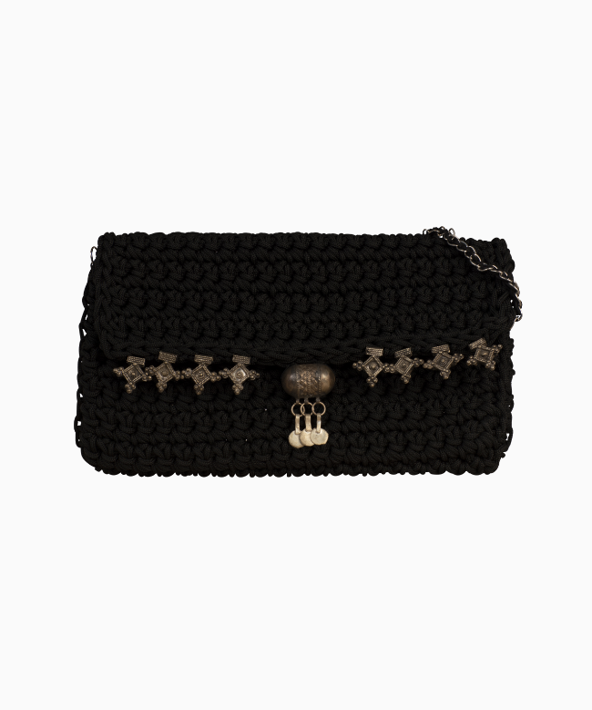 Location Sac My Couture Corner, modèle Tressé Noir