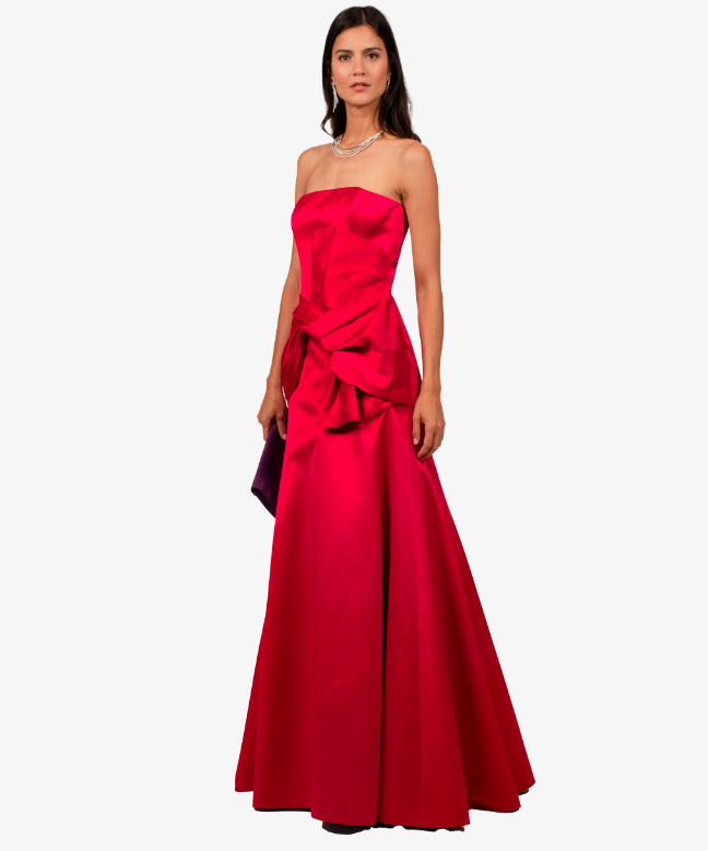 Location Robe de soirée Paulka Bustier Fuschia 2