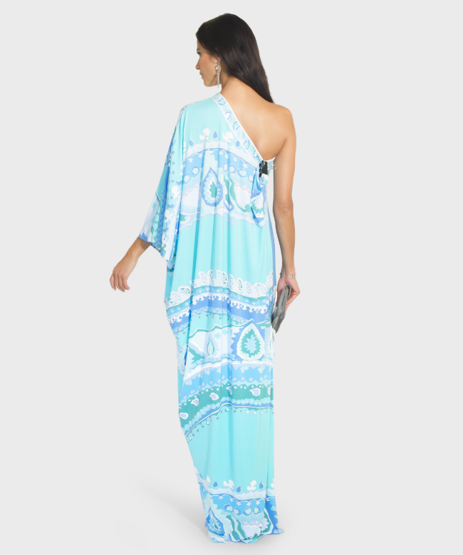 Location Robe de soirée Léonard, modèle Gasela Bleue 5