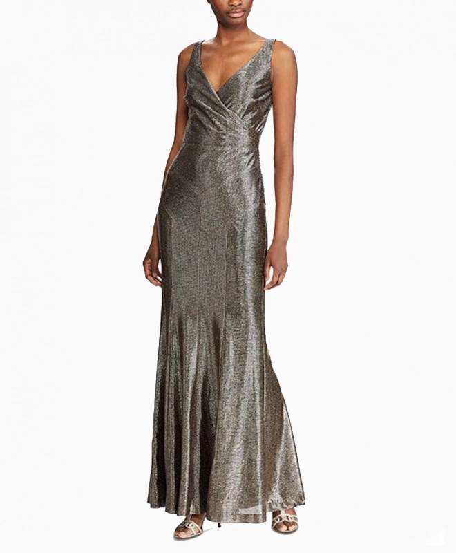 Location Robe de soirée Ralph Lauren Metallic Sleeveless 2