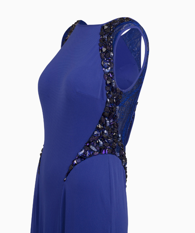 Location Robe de soirée My Couture Corner, modèle Neela Sequins Bleu 3