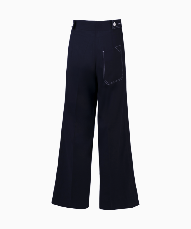 Location et Achat pantalon Céline, modèle Sculptural Navy SS2015 par Phoebe Philo 2