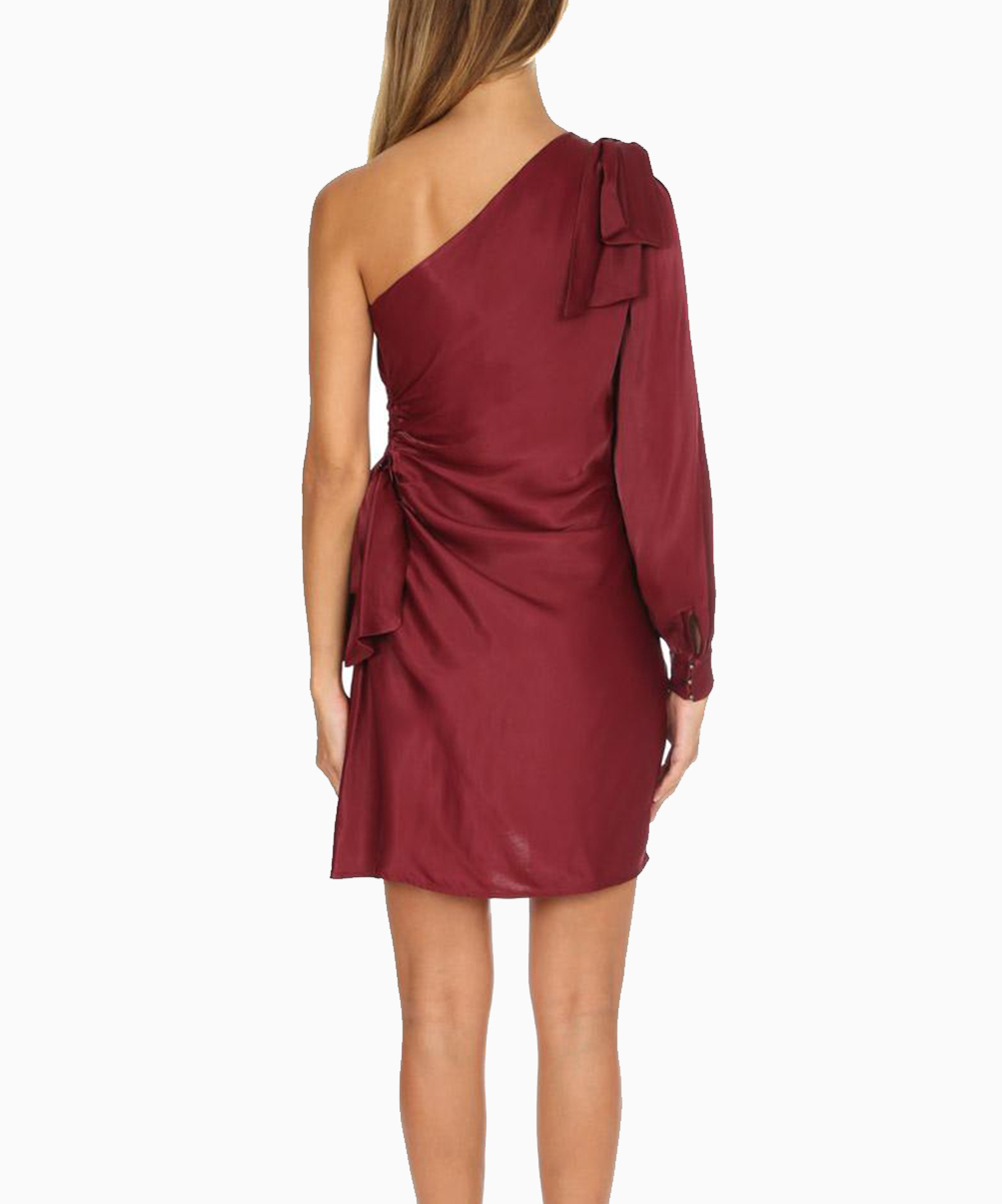Location Robe de soirée Zimmermann Maples Bow Burgundy 4