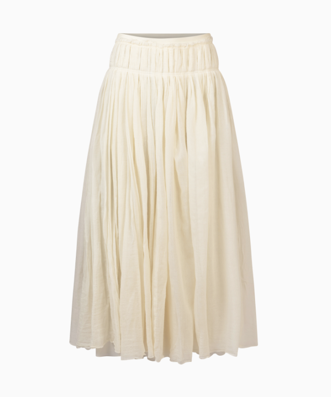 Location et Achat Jupe Chloé, modèle Crème Bohème FW 2021 Gabriela Hearst 2