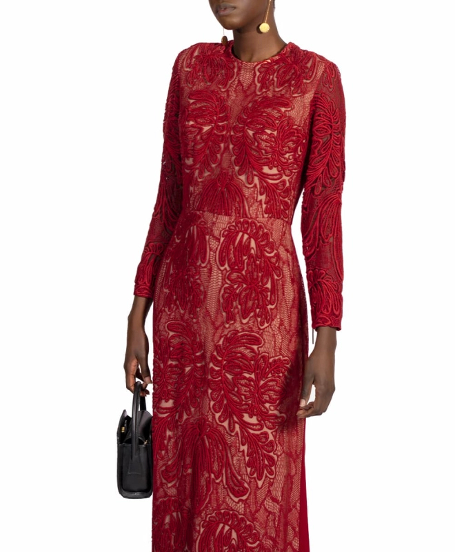 Location Robe de soirée Elie Saab Red Lace 3