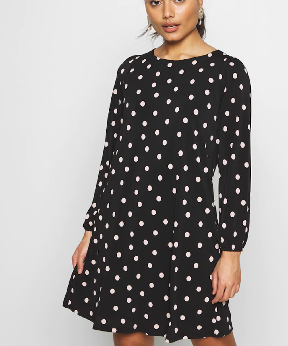 Location Robe de soirée Wallis Polka Dot Black and White 2