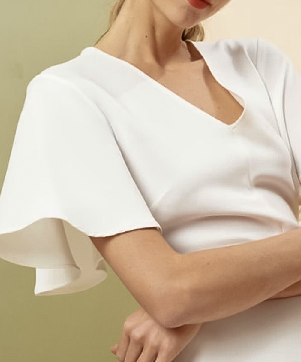 Location Robe de soirée TARA JARMON Crème 4