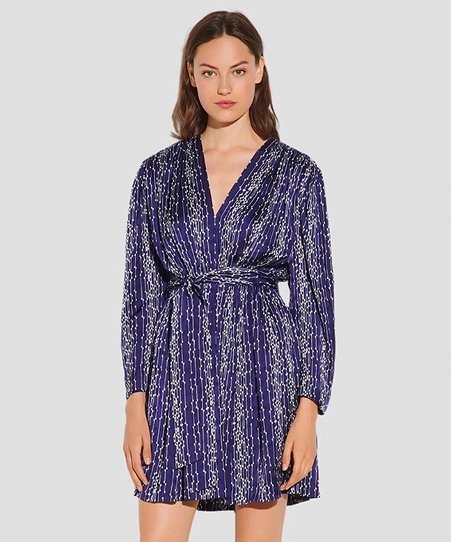 Location Robe de soirée Angel Satin Jacquard Sandro 2