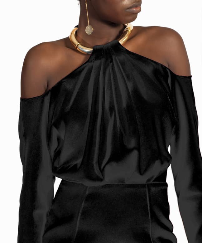 Location Robe de soirée Paule Ka Robe Juliette Noire 4