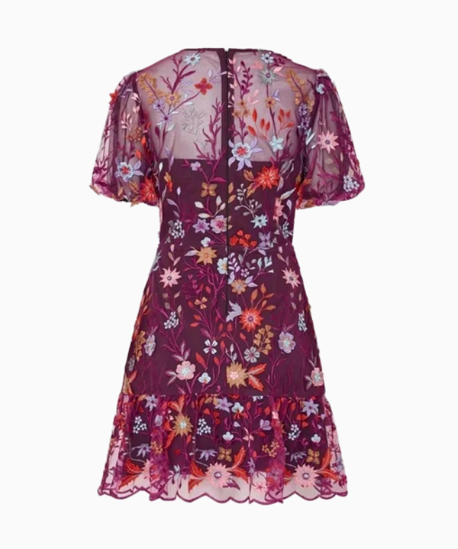 Location Robe de soirée Milly, modèle Floraison Brodée 3