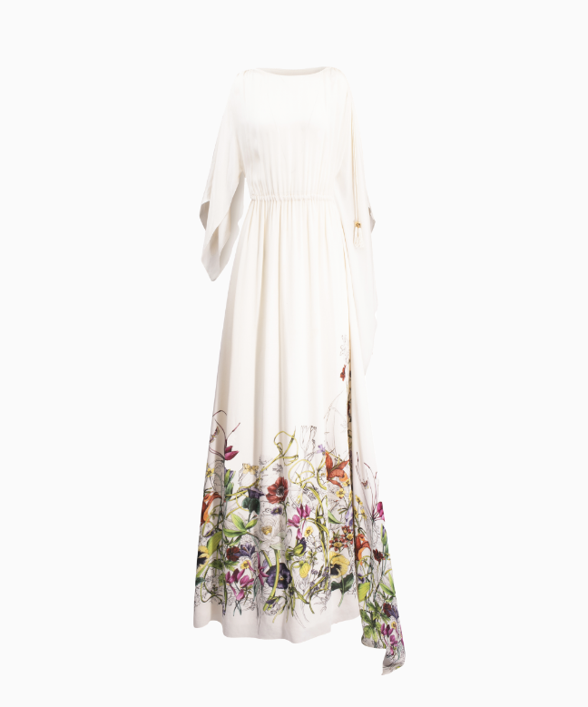 Location Robe de soirée Gucci, modèle Mousseline Flower 2
