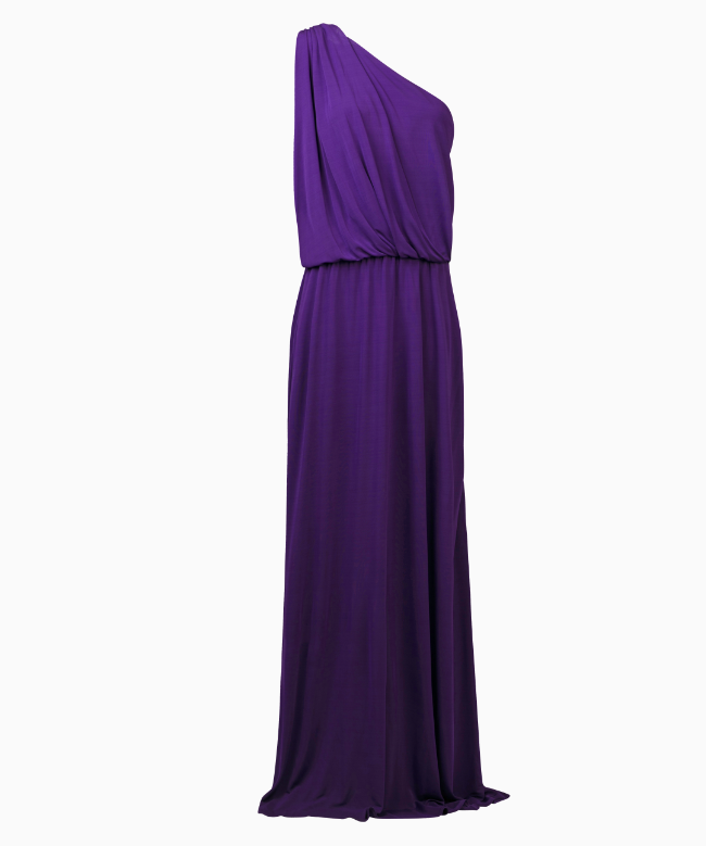 Location et Achat Robe de Soirée Lanvin, modèle Purple One-Shoulder FW2007 1