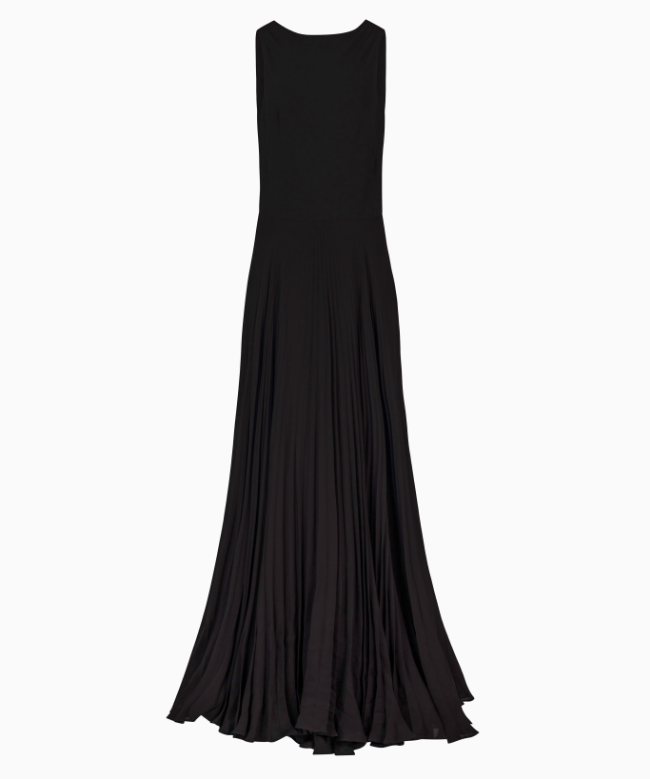 Location Robe de soirée Ralph Lauren, modèle Noir Plissé 1